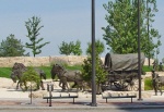 Омаха, США скульптурная композиция "Пионеры мужества"