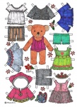 бумажные куклы-животные_ медведи