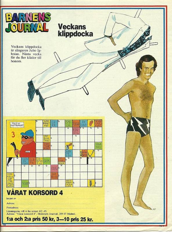 Julio Iglesias Pop Music Rare 1970s