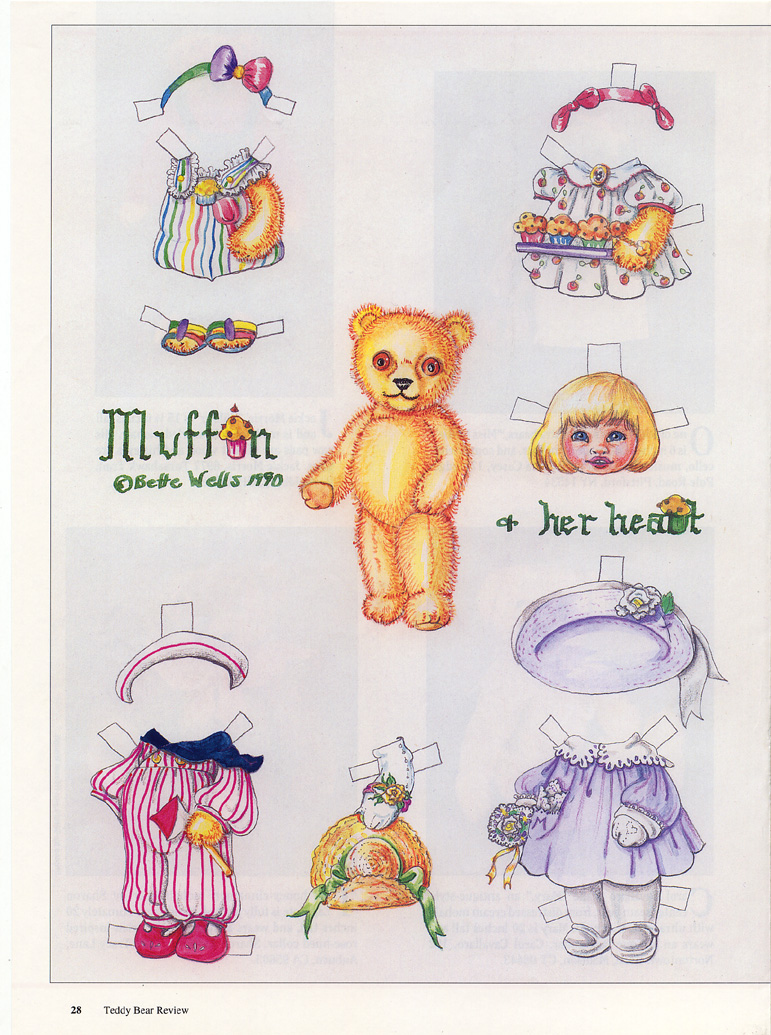 muffin-teddy-bear-paper-doll