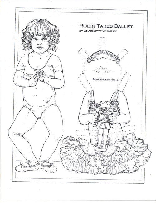 robin-takes-ballet-paper-doll