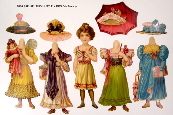 1894 RAPHAEL TUCK- LITTLE MAIDS Fair Frances