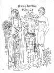 Three Brides 1923-24 Paper Dolls by Charles Ventura