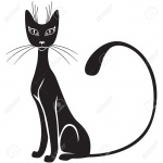 16868343-the-silhouette-of-black-graceful-cats