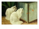 arthur-heyer-white-cats-watching-goldfish