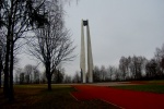 Стелла в честь 850-летия Гродно в Новом парке
