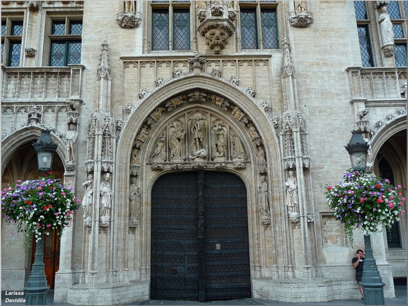 Брюссель, Бельгия _ На здании Ратуши