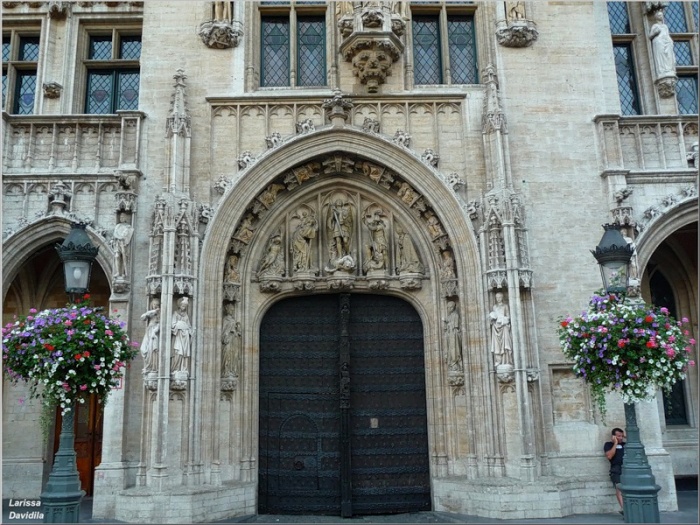 Брюссель, Бельгия _ На здании Ратуши