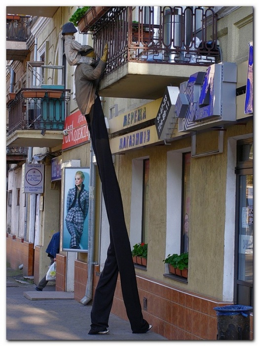 Одесса _ Забавная скульптурная композиция