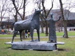 Германия _ Парковая скульптура в городе Розенхайм