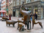 Германия. Бремен. Скульптуры на Скотопрогонной улице