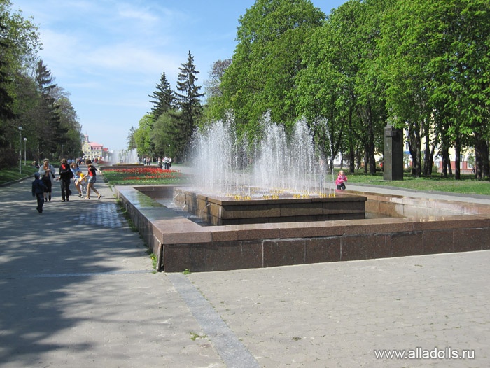 Аллея героев. Один из фонтанов