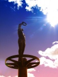 450px-The_Astronomer_statue_at_Questacon_(453725975)