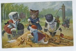 Arthur_THIELE_dressed_Cat_playground_1910s_postcard