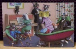 MAINZER_postcard_4892_dressed_CATS_piano_sing_MOUSE_fun